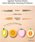 WishLotus 4Pcs Dish Cleaning Sponges, Cute Fruit-shape Thickened Kitchen Sponge, Multifunctional Wipe Decontamination Lightweight Cleaning Dishes Sponge Washing Dishes Kitchen Tool by WishLotus