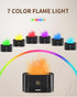 Kelymnaean 7 (180mL, Flame Effect Essential Oil Diffuser, Ultrasonic Aromatherapy Humidifier, Upgraded Color Changing