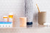 Ezy Dose Weekly AM/PM Pill Organizer, 7-Day Vitamin Box, Small Pop-out Compartments, Blue and Purple Lids