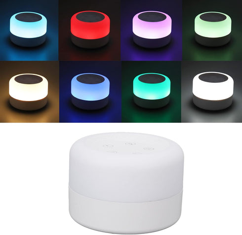 Vomeko 12 White Noise Machine USB Charging Portable Sleep Machine with Sleep Aid Music Multi Color Lights for Travel