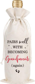 Wxiben Pregnancy Announcement Wine Gift Bag Pairs Well With Becoming Grandparents Wine