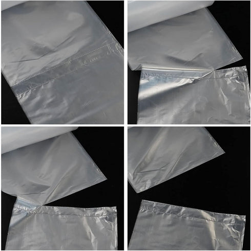 1.5 Gallon Small Trash Can Liner Bag, 200 Count, Clear Bathroom Office Bedroom Garbage Bags