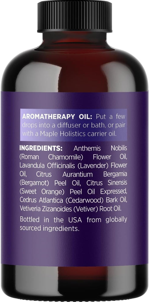 Sleep Essential Oil Blend for Diffuser - Snooze Blend with Lavender, Roman Chamomile, Cedarwood for Nighttime Relaxation