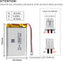 EEMB 3.7V Lipo Battery 950mAh 503450 Lithium Polymer Ion Battery, Rechargeable with JST Connector
