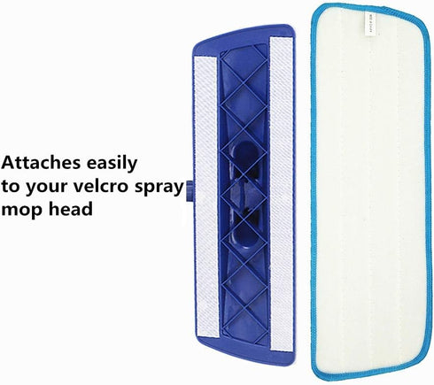 Microfiber Spray Mop Replacement Heads for Wet/Dry Mops, Compatible with Bona Floor Care System (3 Pack)