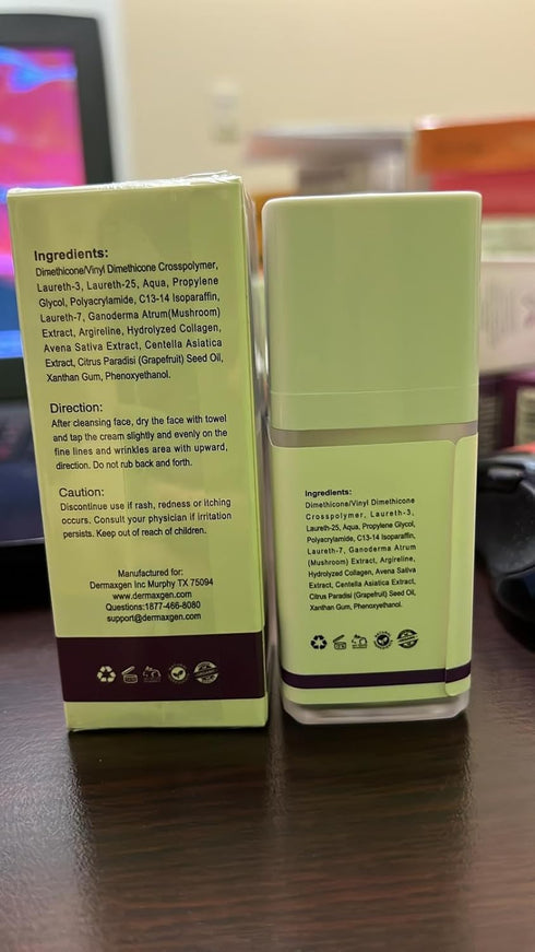 Natural Instant Face Lift Cream, Advanced Anti-Aging Solution for Neck, Chest, Sagging Skin, Targets Puffiness, 0.5 oz