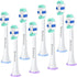 Replacement Heads for Philips Sonicare - Brush Head Compatible with Philips Sonicare Toothbrush Snap-on Handles, 8 Pack