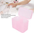 Dioche 2 Grids Nail Storage Box, Nail Polish Remover Pad Container, Cosmetic Storage Box Organizer Holder for Nail Tools