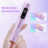 Mini UV Light for Gel Nails, Handheld Nail Lamp with Stand, Portable Cordless UV Nail Dryer Light, Violet