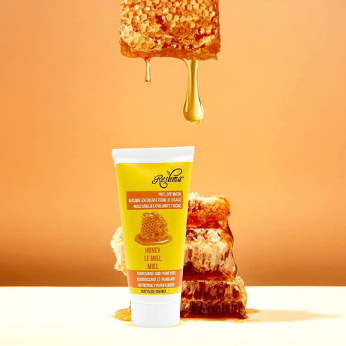 Reshma Beauty Honey Peel Off Mask | Removes Blackheads & Excess Oil | Pore Purifying | Cruelty Free | 5.07 oz (Pack of