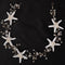 White Starfish Headpiece, Pearl Headband for Mermaid Costume Jewelry, Handmade Hair Accessories