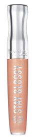Rimmel Stay Glossy Lip Gloss, Non-Sticky Lightweight Formula for Lip Color and Shine, 120 Non-Stop Glamour, .18oz