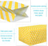 Striped and Polka Dot Paper Bags, Yellow Paper Lunch Bags for Wedding, Baby Shower, Birthday Party (50 PCS, 3.5 × 2.3 ×