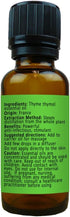 Thyme Thymol Essential Oil (Thymus vulgaris) – Anti-infectious – 100% Pure and Natural – for Oil Diffusers and Massage Therapy – by Rosemary Creek Essential Oils (30 ml (1 oz))