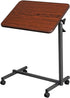 Vasitelan Overbed Table Bedside Table,Swivel Wheel Rolling Tray,Adjustable Over Bedside Home Desk,Laptop, Reading