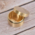 Brass Pill Case,Dustproof Brass Mini Pill Container, Outdoor Waterproof Round Shape Brass Box, Metal Jewelry Sealed Container for Outdoor Sports, Camping, Hiking and Traveling(S)