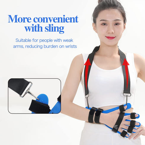 Hand Wrist Orthosis Separate, Breathable Finger Splint Fingerboard Flex Spasm Extension Board Splint Finger Training Stroke Device Therapy for Both Finger Fractures,Wounds,Hemiplegia