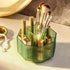 Makeup Brush Holder, 360° Rotating Organizer with 5 Slots for Vanity, Multi-Functional Pen Holder