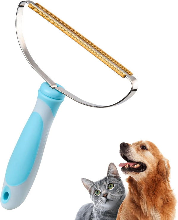 Pet Hair Remover, Retractable Carpet Scraper Rake, Portable Dog Cat Hair Remover for Embedded Fur from Carpet, Stair,