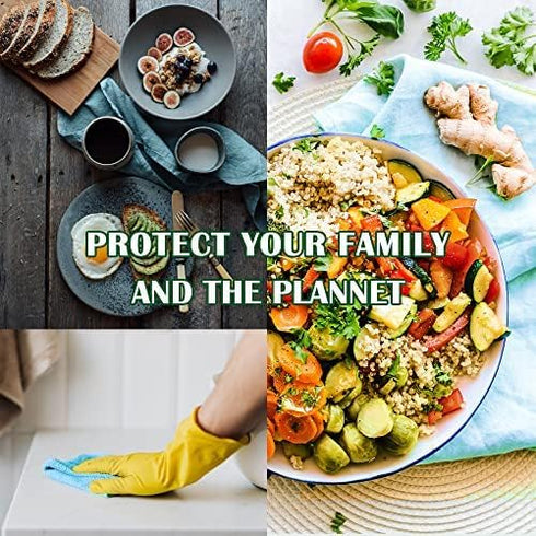 Zero Waste Reusable Paperless Towels - Eco Friendly Washable, Lint Free, Highly Absorbent Kitchen Cloths, 30 Pack,
