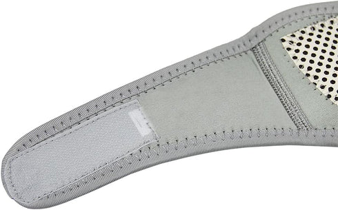 Neck Brace with Heating Pad, Self Heated Support Wrap for Cervical Spine Pain Relief, Natural Physical Therapy (Grey)