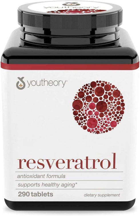 Youtheory Resveratrol with Acerola, 290 Count (1 Bottle)
