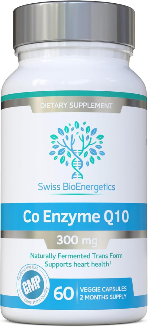 Co Enzyme Q10 CoQ10 300mg - 60 Capsules, Naturally Fermented
