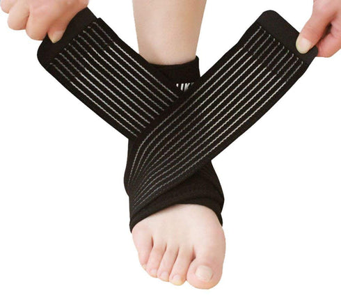 Nonslip Breathable Ankle Brace, Adjustable Compression Wrap Support for Injury Recovery, Joint Pain, Sports Guard
