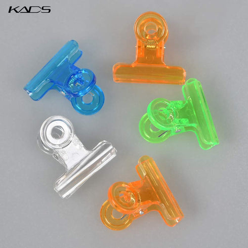 KADS Nail Extension Clips, 5pcs C Curve Pinching Clips, Multi-functional Clamp, 4 Colors for Acrylic Nails