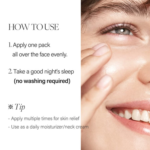 d'Alba Italian White Truffle Waterfull Vegan Sleeping Pack - Overnight Face Mask for Sensitive Skin
