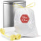 Holuwiso 15 Gallon Trash Bags Drawstring, 1.3 Mil Ultra Thick High Stretch Tall
