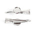 JGFinds Silver Tone Barrette Hair Clips - Cabochon Setting for DIY Crafts & Accessories, 20 Pack
