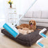 Large Reusable Lint Rollers, 8 Inch Washable Pet Hair Remover with 3 Extendable Handle, Sticky Lint Remover Brush Set