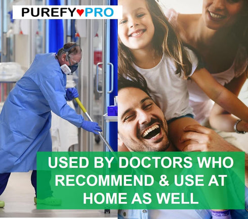 Purefypro Disinfectant Spray (4oz), Kills 99.9999% Viruses, No Rinse, No Residue, Suitable for All Surfaces