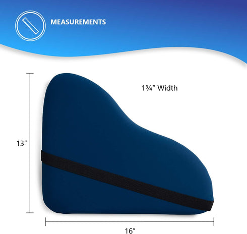 NYOrtho Wheelchair Lateral Support - L-Shape Padded Lateral Support Cushion with High-Performance Stretch Fabric Cover