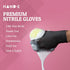 Hand-E Touch Black Nitrile Disposable Gloves - Latex Free for BBQ, Cooking, Tattoo, and Mechanic Use
