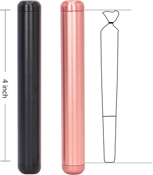 OZCHIN Aluminum Metal Tube Container, 4.5-inch Fits King Size, Airtight for Traveling