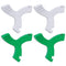 DLENP 4 PCS Chewies for Invisalign Aligner, Y-Shaped Trays Seater, Orthodontic Dental Munchies (2 Unscented, 2 Mint).