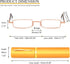 REAVEE 4 Pack Slim Pen Reading Glasses 2.0 for Men Women, Spring Hinged with Portable Clip Case, Black Brown Gold Blue