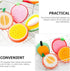 Cute Fruit-Shape Kitchen Sponge Washing Sponge, 12pcs Dish Cleaning Scrubber (4.72X4.72X1.38in)