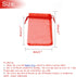 100Pcs Small Organza Bags 3x4 Inch - Red Drawstring Christmas Candy Gift Bags, Baby Shower Favors