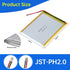 407087 3.7V Lipo Battery 2800mAh Rechargeable Lithium Polymer Pack with JST PH2.0mm Connector for Electronics