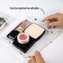 Transparent Mini PVC Makeup Bag, Small Clear Cosmetic Organizer Pouch with Snap Closure for Travel