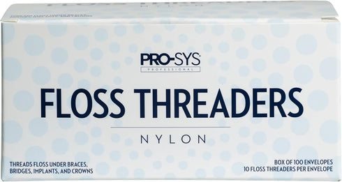 PRO-SYS Dental Floss Threaders, 1000 Count (10 Threaders Each in 100 Envelopes)