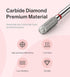 MelodySusie 3mm Rounded Top Barrel Cuticle Clean Nail Drill Bit, 3/32'' Professional Safety Carbide