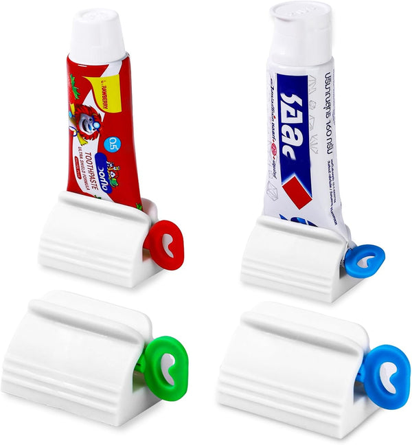 IDM-UTSL Toothpaste Squeezer, Set of 4 Tube Roller Squeezer, Dispenser, Simple and Practical