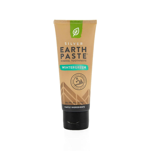 Redmond Earthpaste with Silver - Natural Non-Fluoride Toothpaste, 4 Ounce Tube