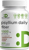 Psyllium Husk 1500mg Per Serving, 300 Capsules, Natural Soluble Fiber Supplement