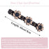 Sparkling Crystal Stone Braided Hair Clover Clips - 8 Pcs Hair Accessories for Thick and Thin Hair Styling