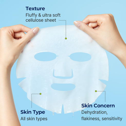 Torriden DIVE-IN Hyaluronic Acid Facial Sheet Masks (10 Count), Moisturizing Sheet Mask for Sensitive, Dry Skin | Fragrance-Free Alcohol-Free No Colorants | Vegan, Cruelty-Free Korean Skin Care